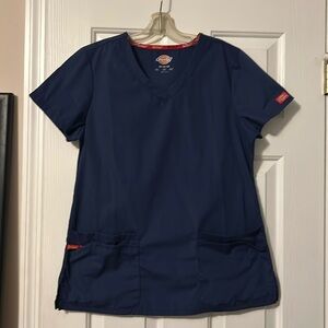 Dickies navy scrub top